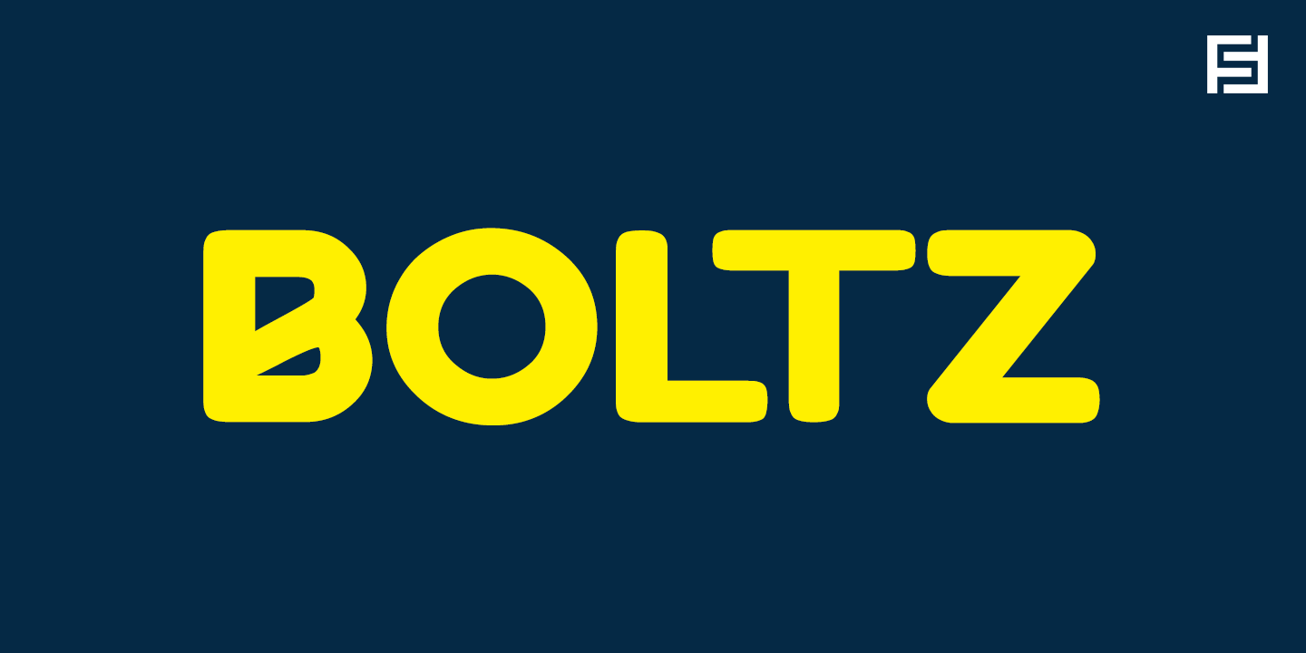 Beispiel einer Boltz-Schriftart #1